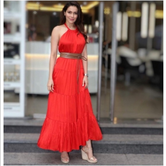 Zara red halter top red dress SaSh is MISSING - Picture 4 of 5